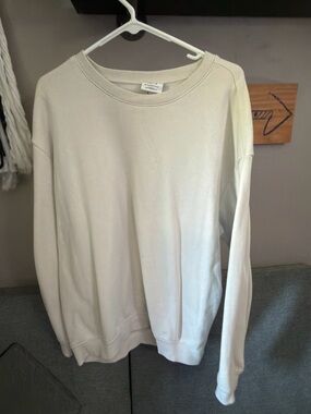 H&M Essentials No 5 Relaxed Fit Sweatshirt XL Cream Oatmeal